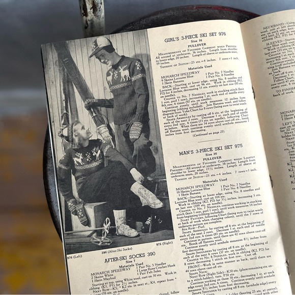 Vintage 1946 Monarch Yarns Knitting Craft Booklet - Picture 6 of 6